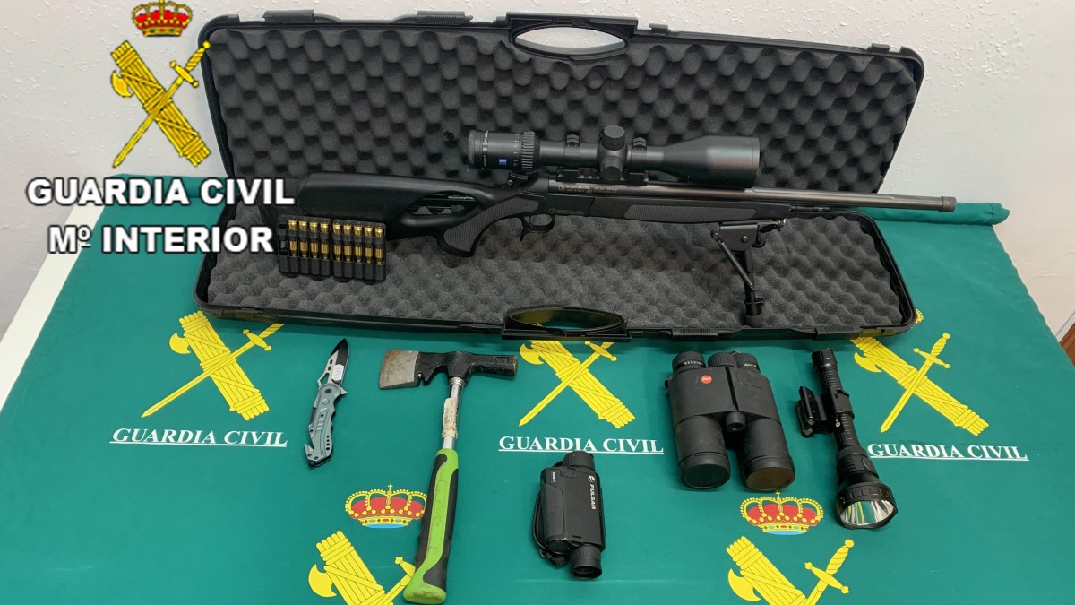 Objetos intervenidos por la Guardia Civil en Castilla-La Mancha