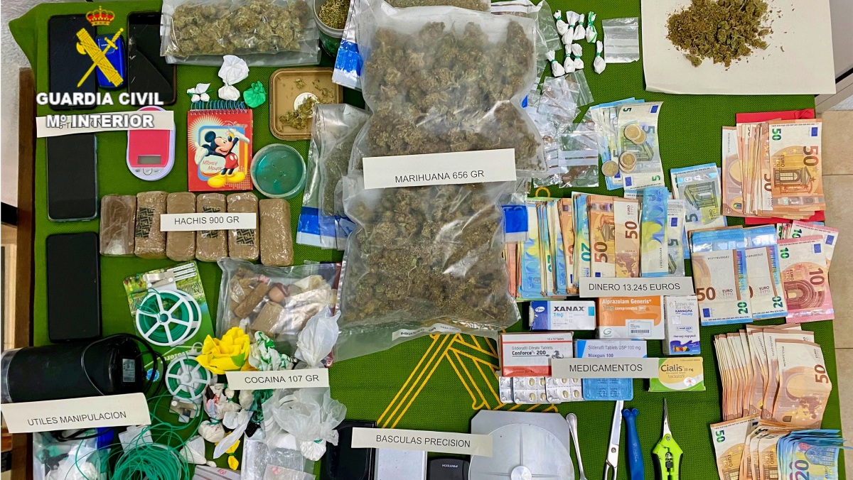 Material intervenido en Castilla-La Mancha