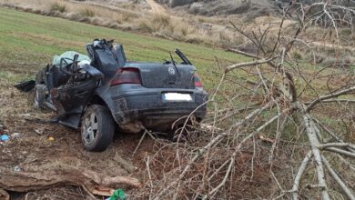 Accidente de tráfico en Castilla-La Mancha / Foto Bomberos de la Provincia de Cuenca