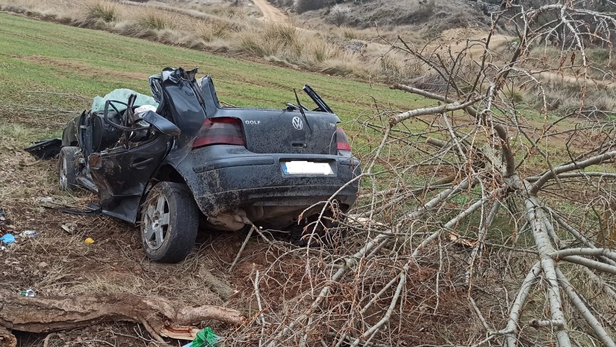 Accidente de tráfico en Castilla-La Mancha / Foto Bomberos de la Provincia de Cuenca