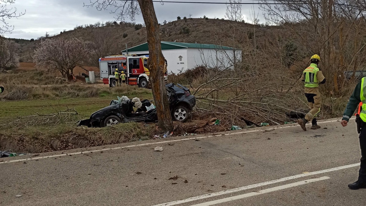 Accidente de tráfico en Castilla-La Mancha / Foto Bomberos de la Provincia de Cuenca