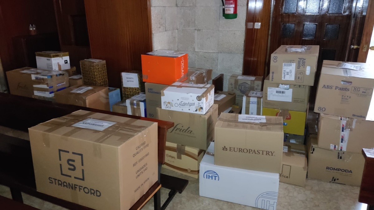 Material donado que viajará desde Albacete hasta Ucrania