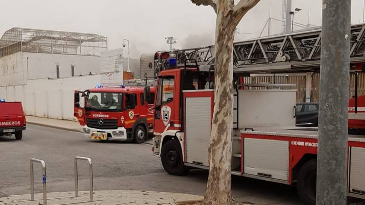 Incendio en el interior del Carlos Belmonte en Albacete