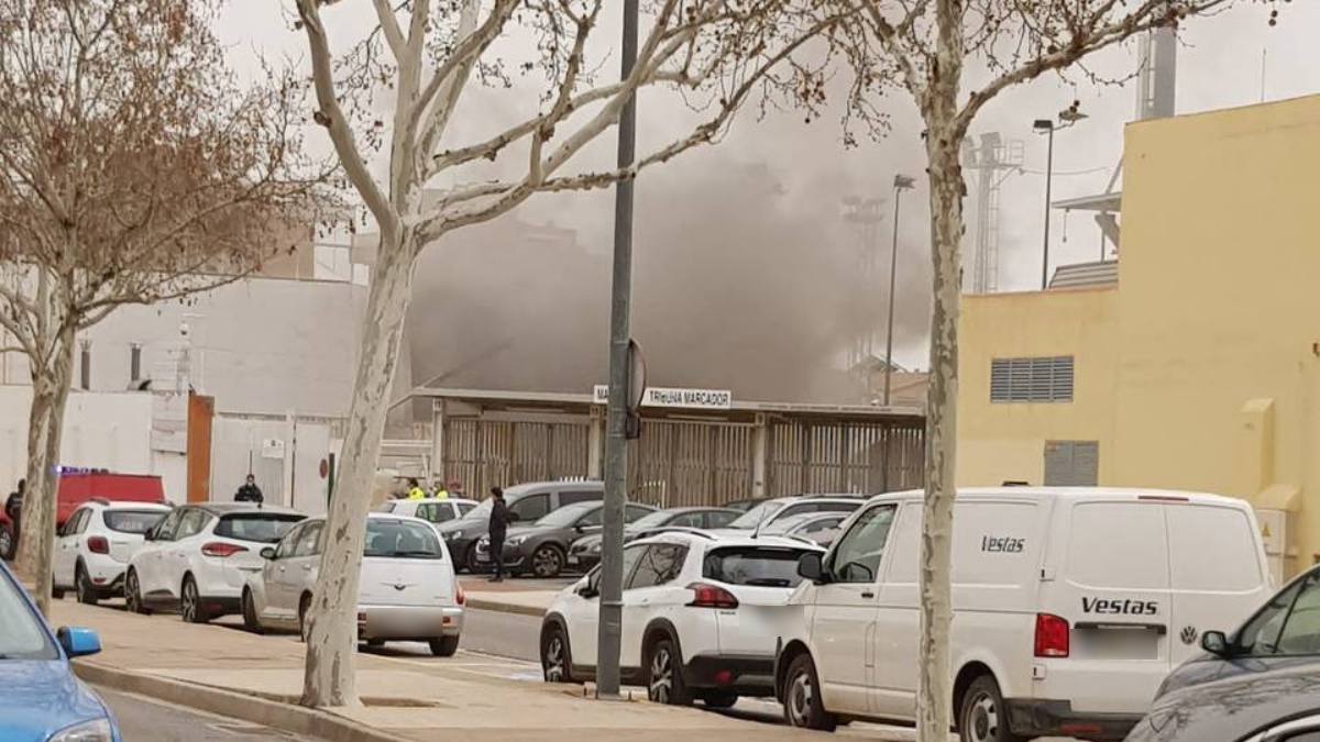 Incendio en el interior del Carlos Belmonte en Albacete