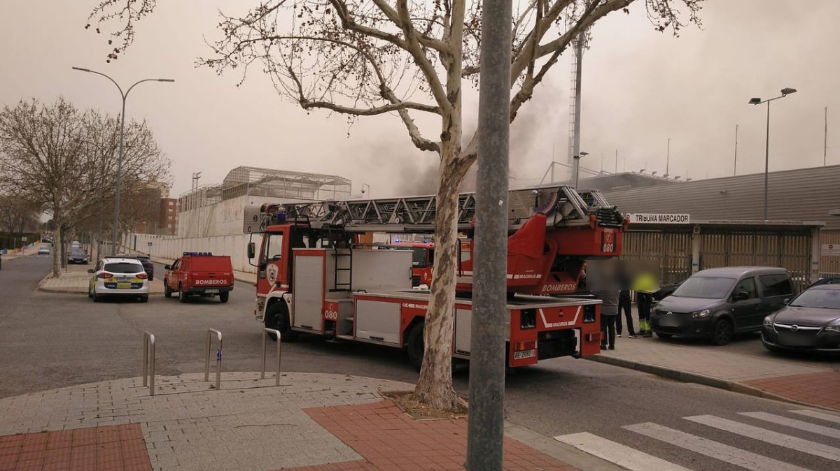 Incendio en el interior del Carlos Belmonte en Albacete
