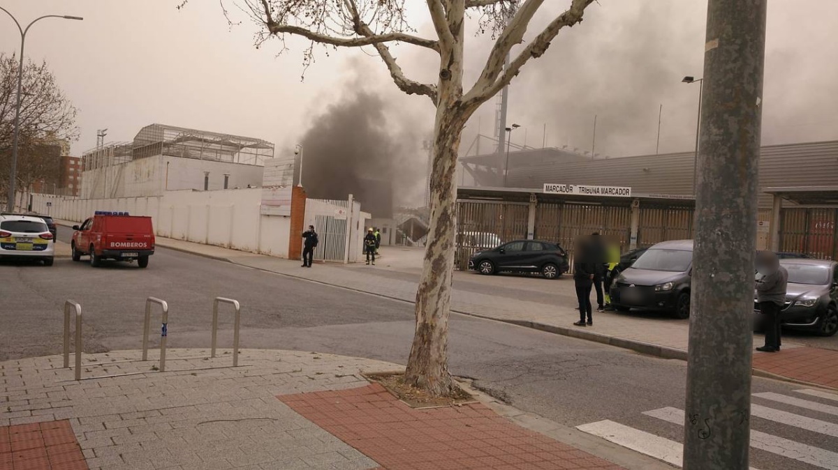 Incendio en el interior del Carlos Belmonte en Albacete
