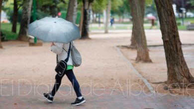 Lluvia en Albacete