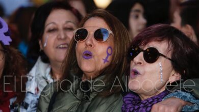 Foto de archivo de la manifestación por el 8 de marzo en Albacete