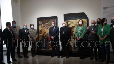 La Diputación de Albacete al Ayuntamiento de Alcaraz para dar a conocer sus recién restauradas Tablas de Juan de Borgoña / Foto: Ángel Chacón