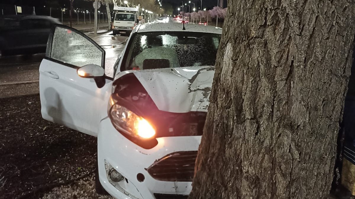 Accidente ocurrido en Albacete / Foto: Policía Local de Albacete