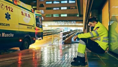 Ambulancia del SESCAM en Albacete - Foto de archivo