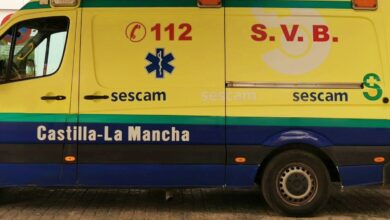 Ambulancia en Albacete - Foto de archivo