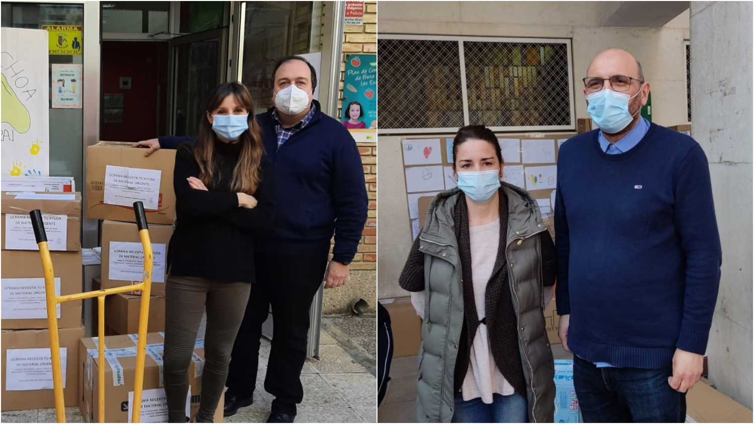 Los colegios de Albacete aportan su granito de arena en apoyo a Ucrania