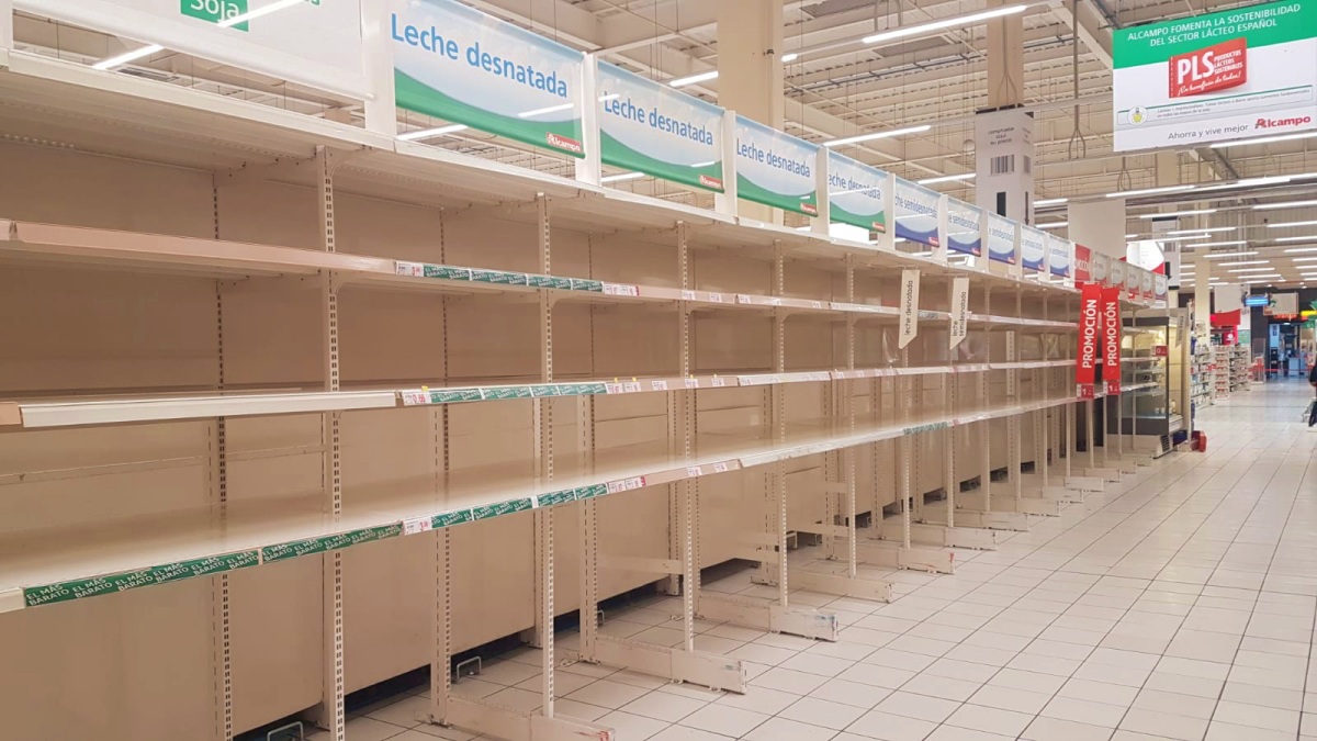 Lineales arrasados en un supermercado de Albacete