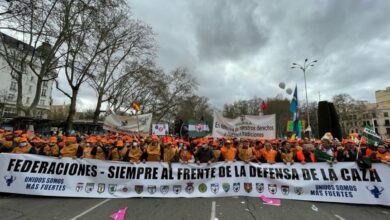 Más de 20.000 agricultores, ganaderos y cazadores de Castilla- La Mancha han acudido en masa a Madrid