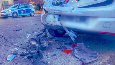 Accidente en Albacete - Foto de archivo