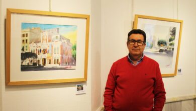 El artista albaceteño Ángel Sánchez Gerada presenta en la sala del Archivo Histórico Provincial de Albacete, hasta el 29 de abril, ‘Acuarelas en la distancia