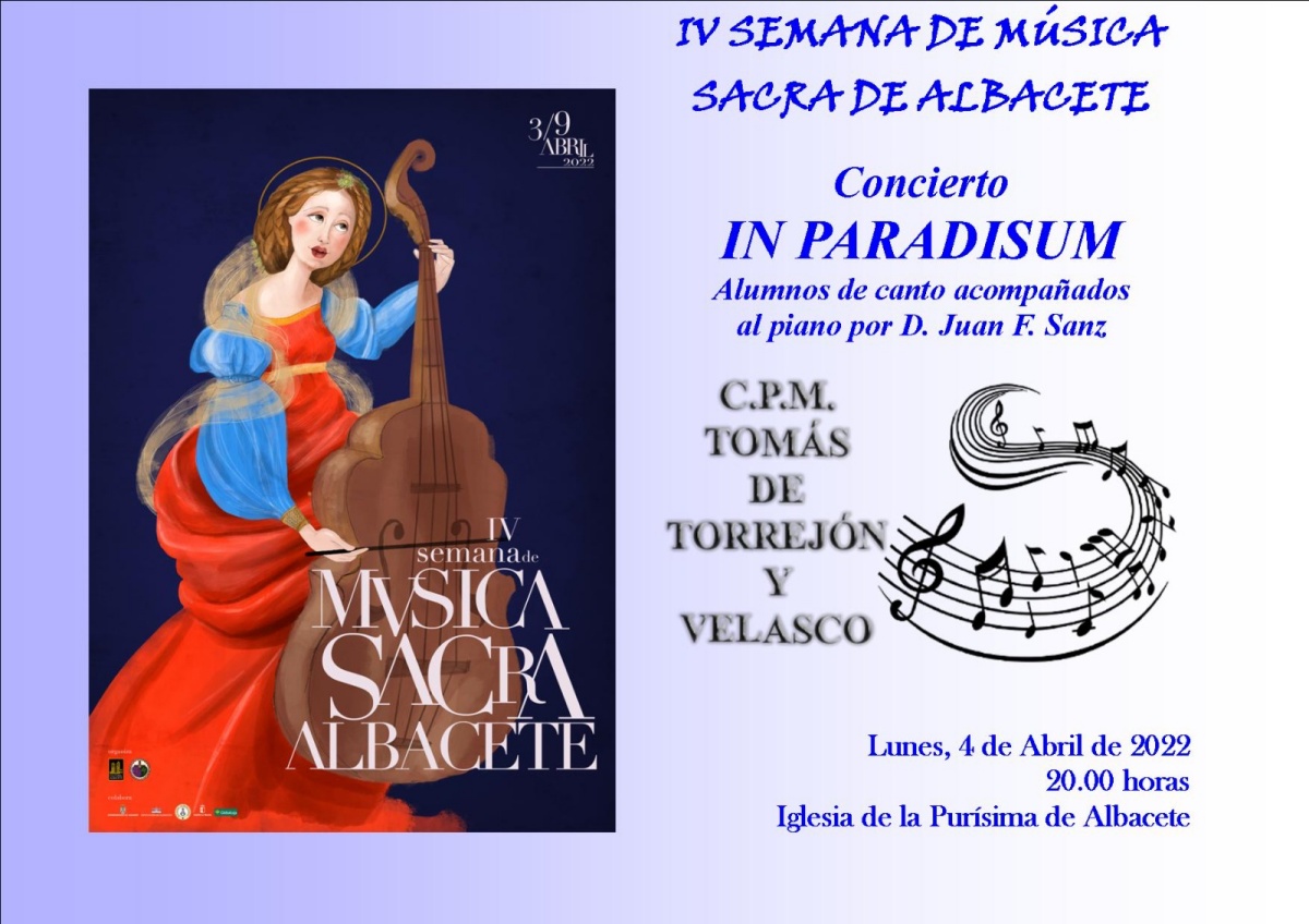 Concierto de música religiosa alumnos de canto Semana Sacra