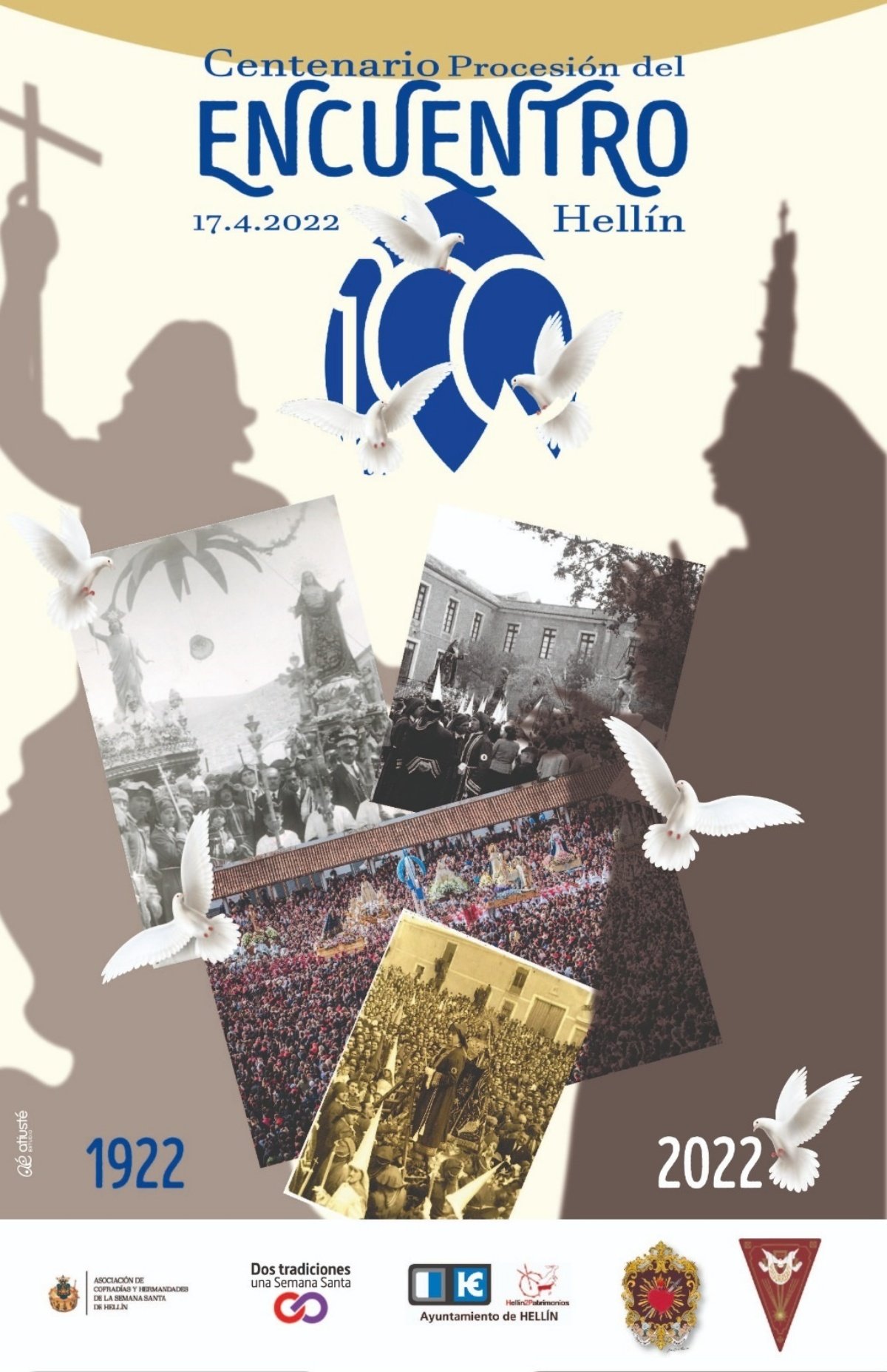 Cartel del centenario de la Procesión del Encuentro de Hellín