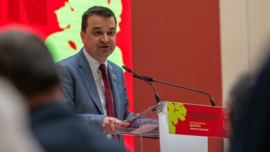 El consejero de Agricultura de Castilla-La Mancha durante la presentación de FENAVIN 2022/ Imagen: JCCM