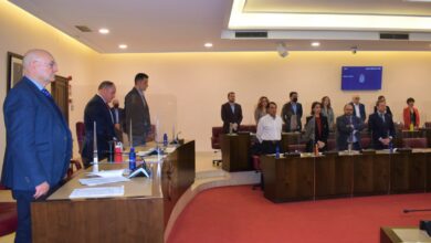 Minuto de silencio en el Pleno del Ayuntamiento de Albacete del mes de abril