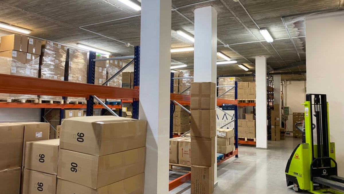 Nuevo almacén en el Hospital de Hellín / Imagen: SECAM