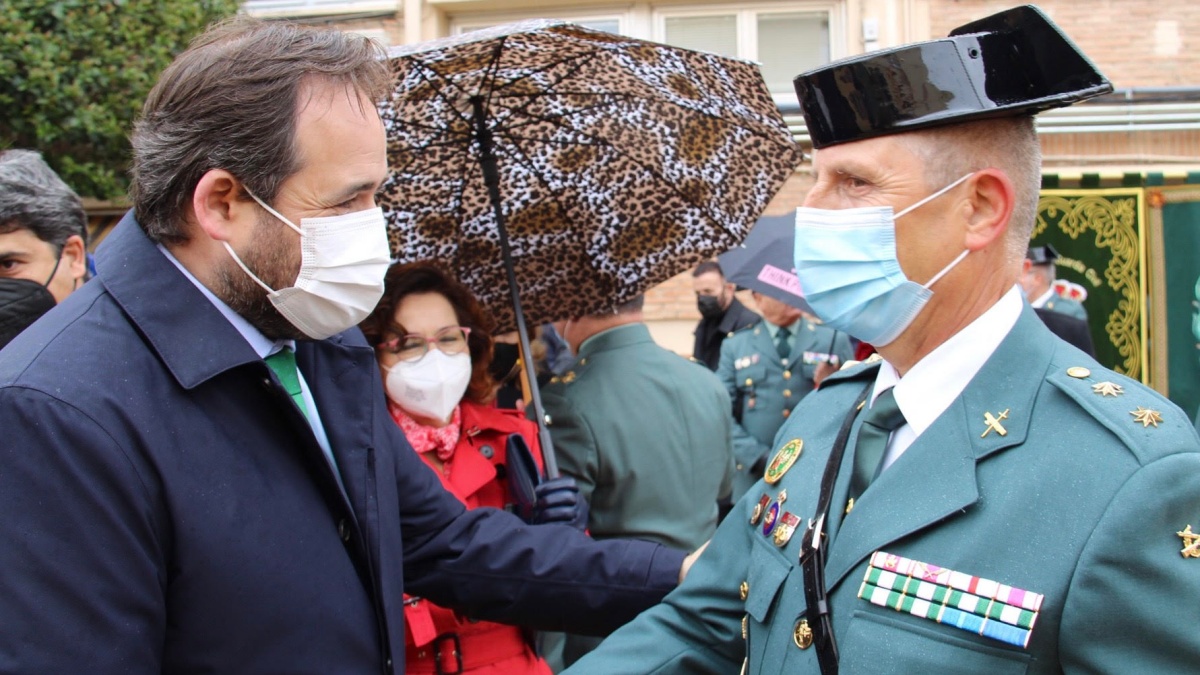 Paco Núñez en un acto de la Guardia Civil en Castilla-La Mancha / Imagen: PP CLM