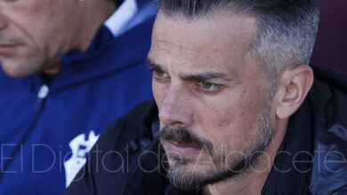 El entrenador del Albacete Balompié, Rubén de la Barrera
