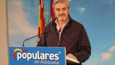 Rodríguez en la sede del PP de Albacete