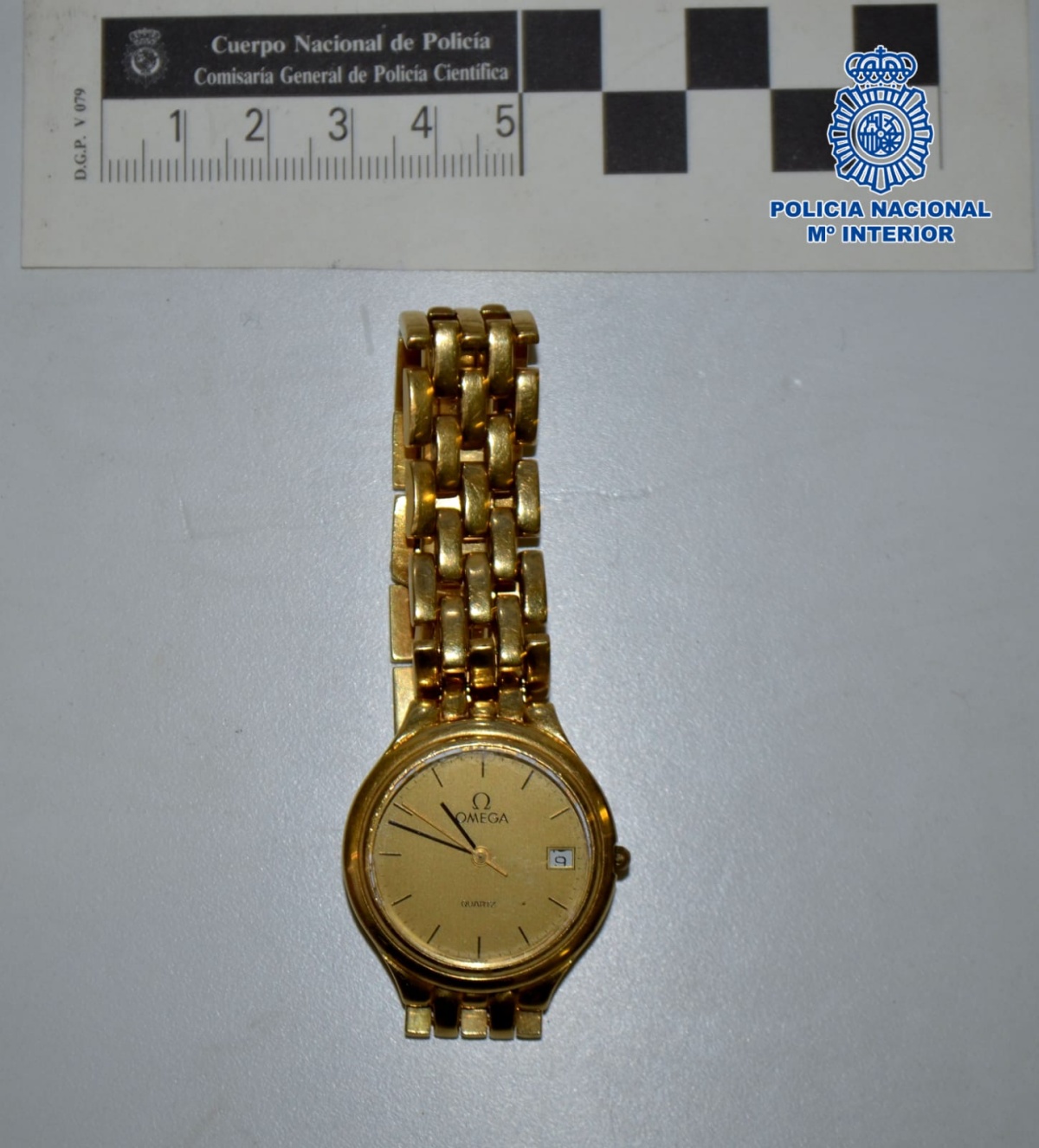 Reloj recuperado por la Policía Nacional en Albacete / Imagen: Policía Nacional