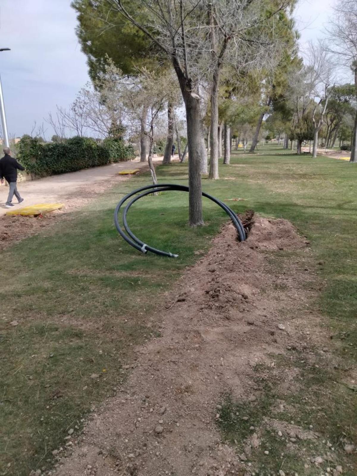 Telegestión del riego en el parque de La Pulgosa de Albacete / Ayto. Albacete