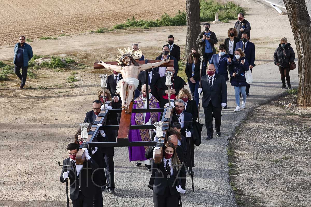 La procesión del Cristo de las Misericordias inauguraba la Semana Santa de Albacete 2022 / FOTOS: Ángel Chacón
