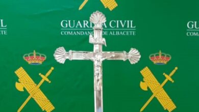 Robaron una Cruz del altar del Santuario de la Virgen de Cortes de Alcaraz / Foto Guardia Civil