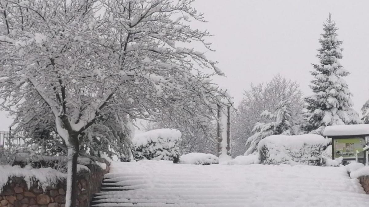 Foto nieve en El Bonillo