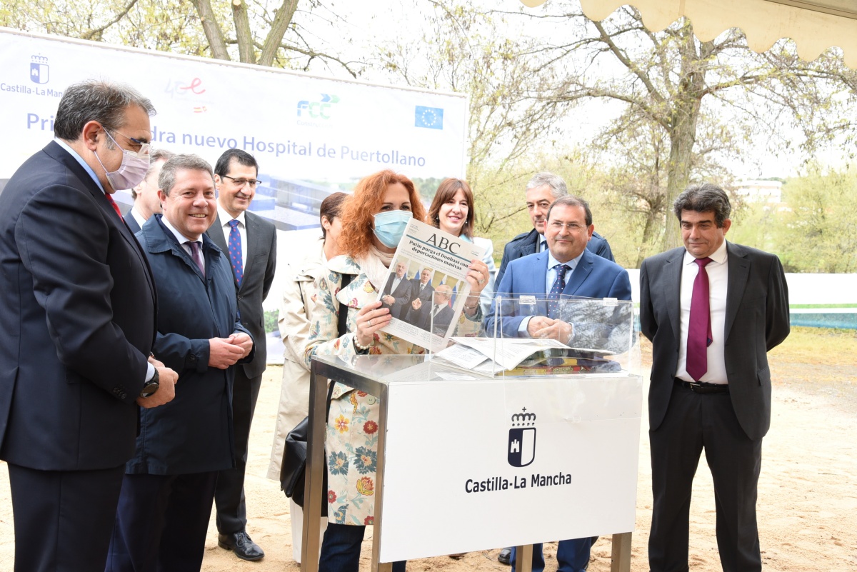 Acto de colocación de la primera piedra del este nuevo hospital en Castilla-La Mancha / JCCM