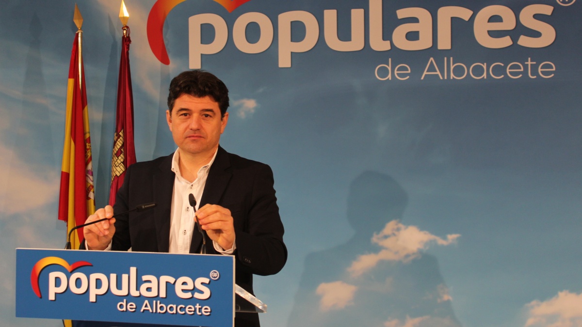 Francisco Navarro en la sede del PP de Albacete / Imagen: PP