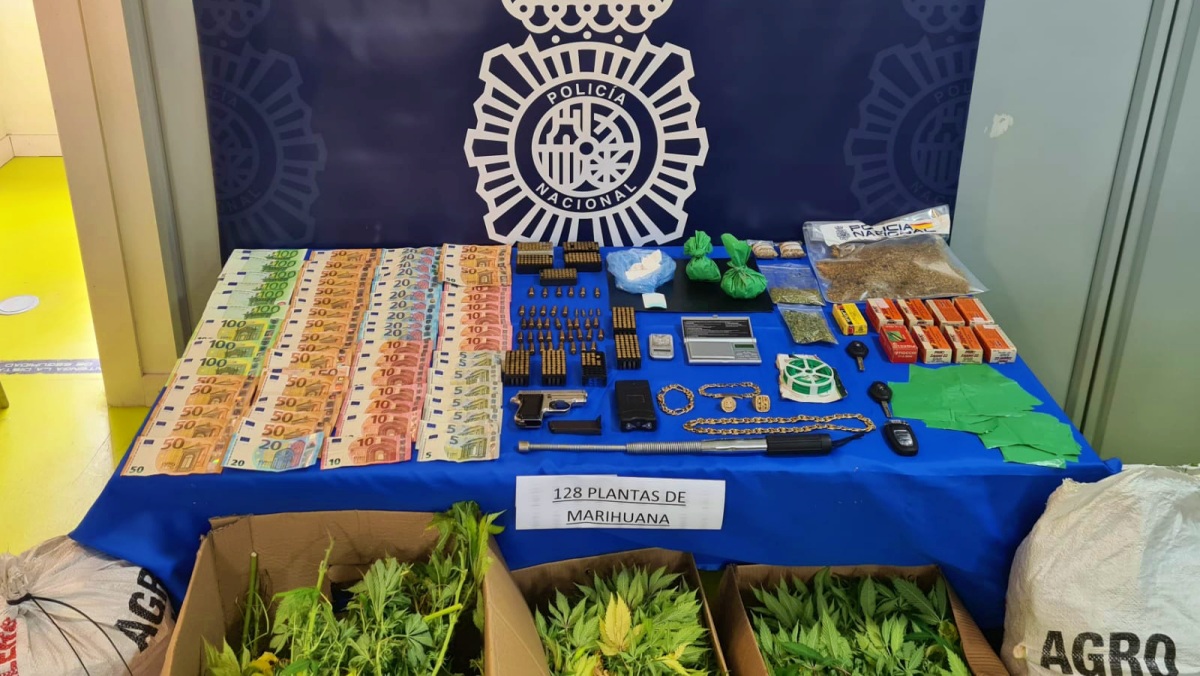 Sustancias incautadas por la Policía Nacional en Albacete