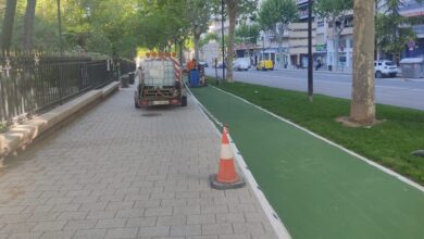 Carril bici de la Avenida España en Albacete