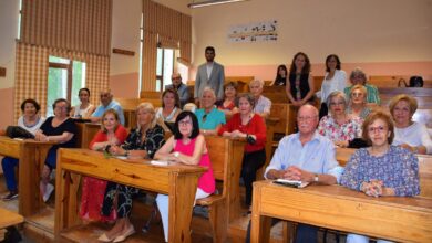 Foto de familia en el IES Bachiller Sabuco de Albacete