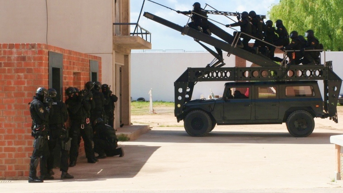 Entrenamiento de los GEOS en Castilla-La Mancha