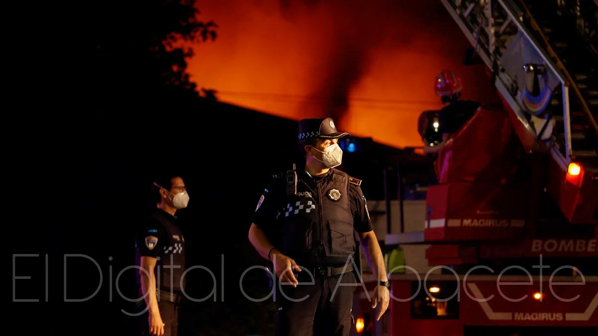 Importante incendio en Albacete