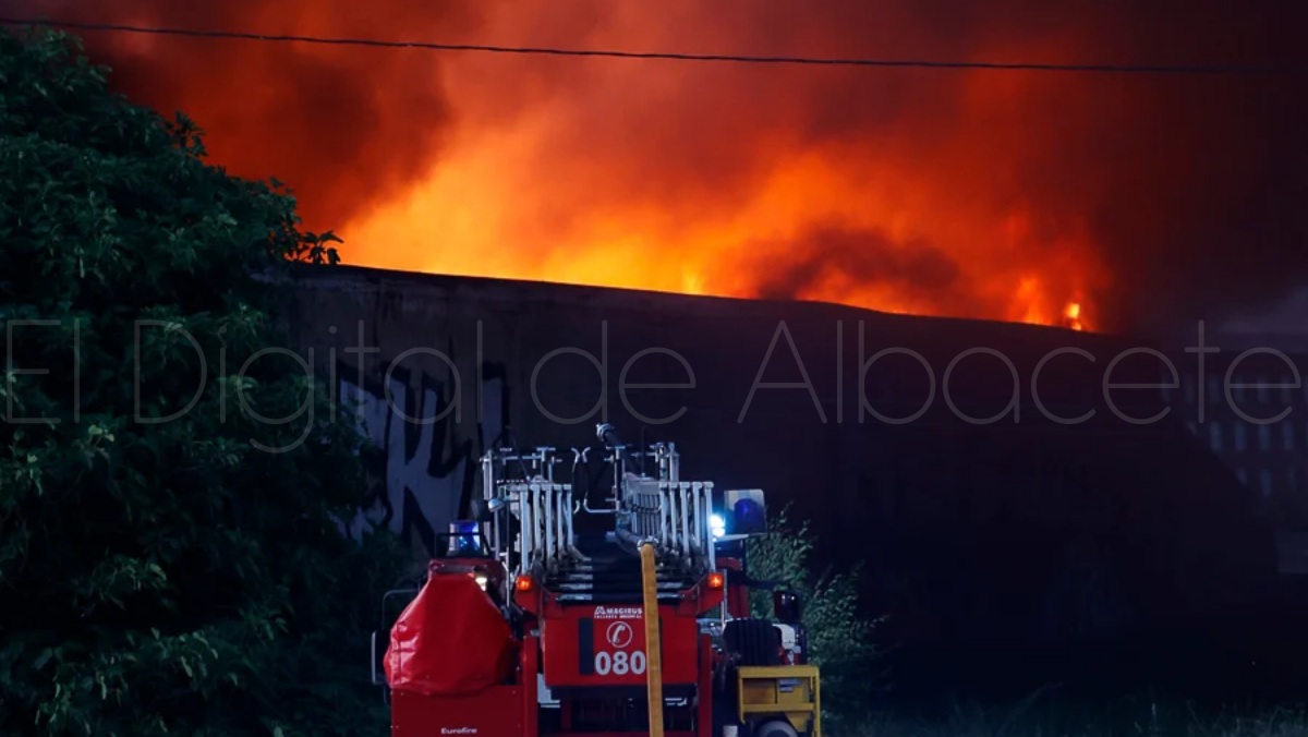 Importante incendio en Albacete