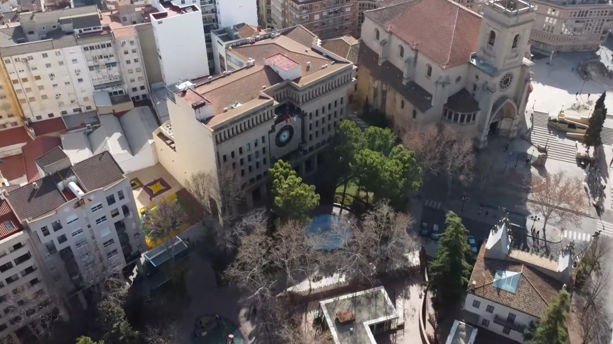 Imágenes de Albacete captadas por el dron intervenido / Guardia Civil