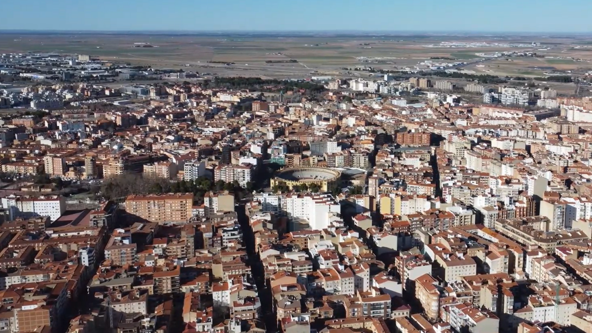 Imágenes de Albacete captadas por el dron intervenido / Guardia Civil