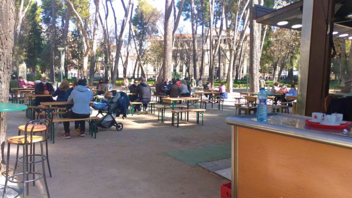 Refrescante temporal para el Parque de Albacete