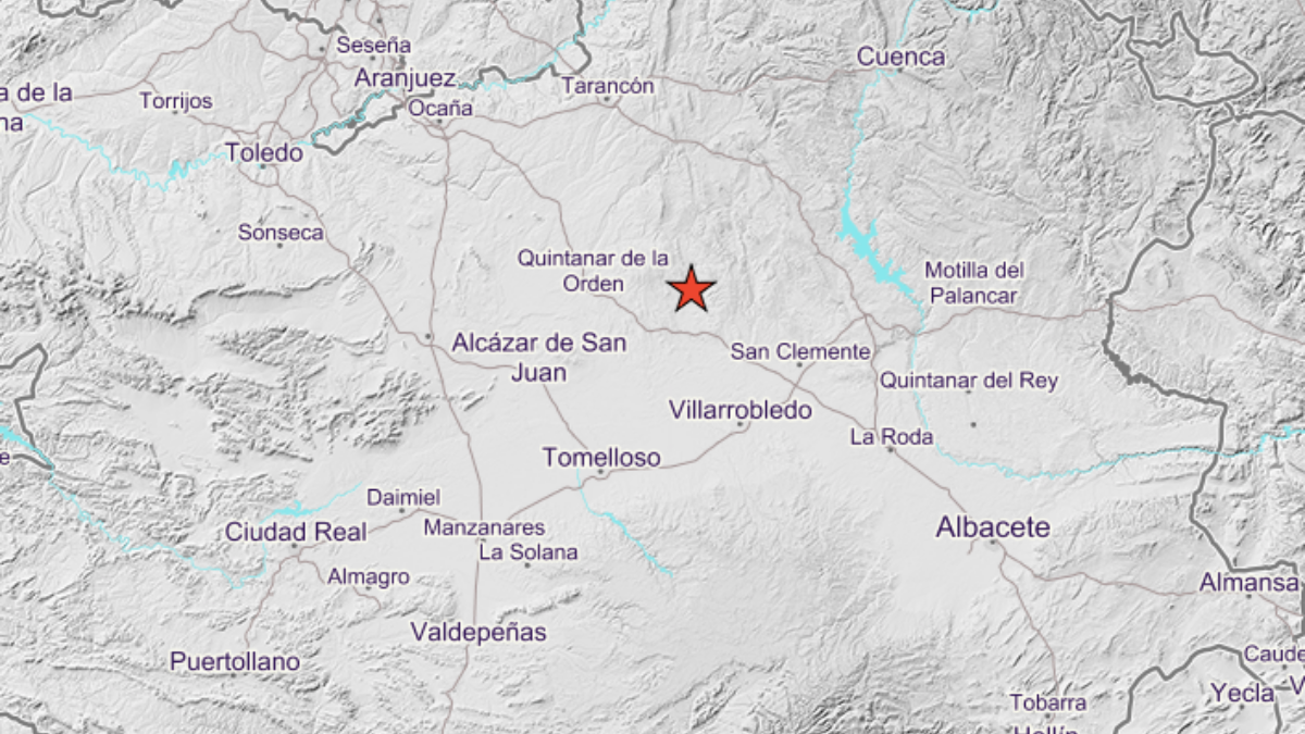 Terremoto en la provincia de Cuenca /Imagen: Instituto Geográfico Nacional