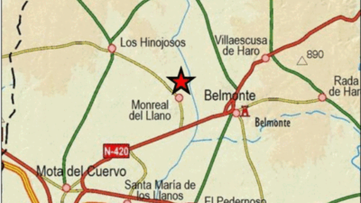 Terremoto en la provincia de Cuenca /Imagen: Instituto Geográfico Nacional