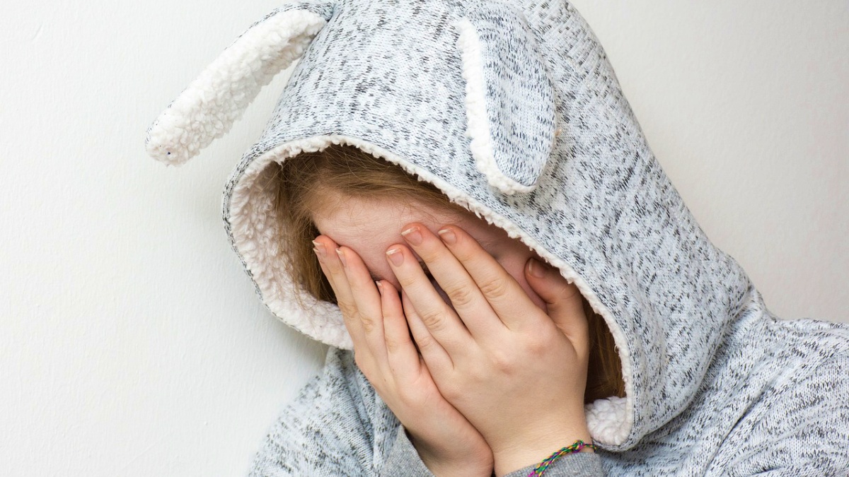 Una víctima de acoso escolar y bullying