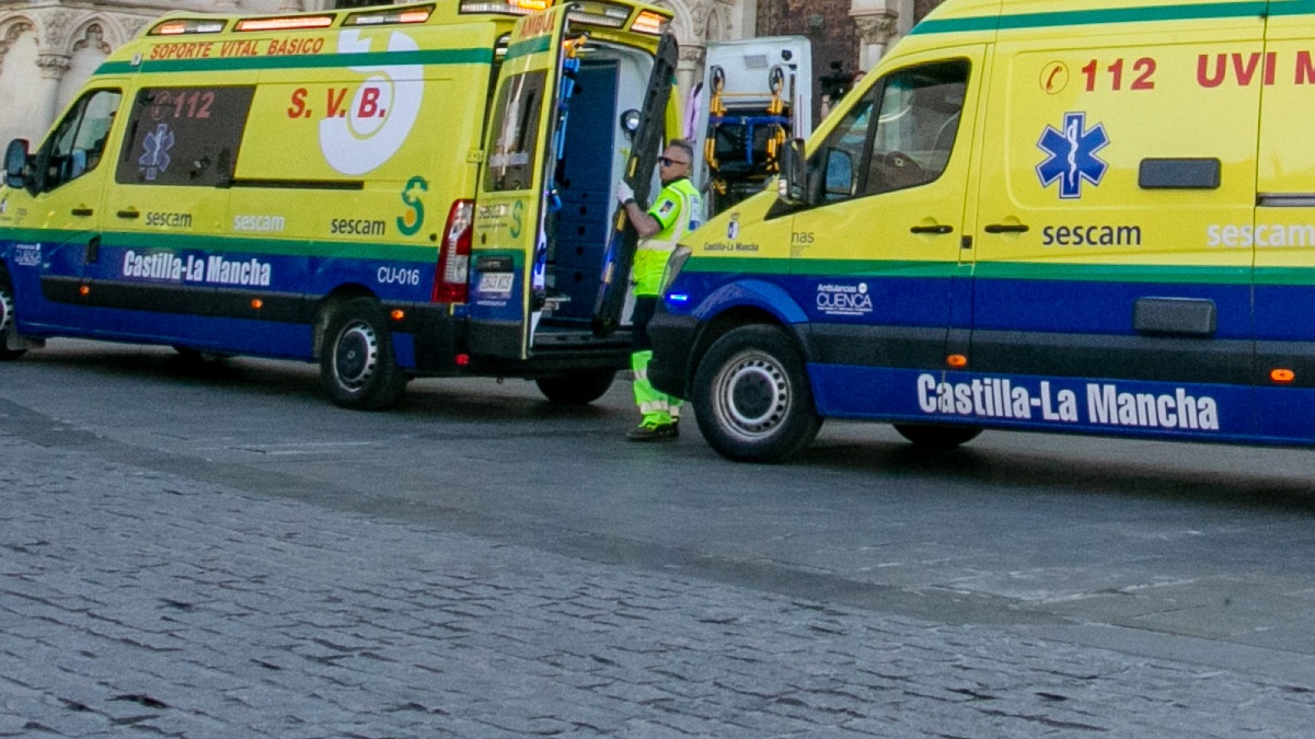 Evacuado en UVI en Castilla-La Mancha