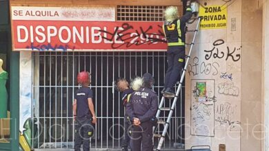 Intervención de los Bomberos y la Policía Local de Albacete
